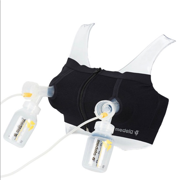 Medela hands free pumping bra in black medium size - Picture 2 of 2